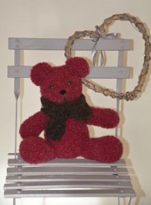 Echarpe ours tricot
